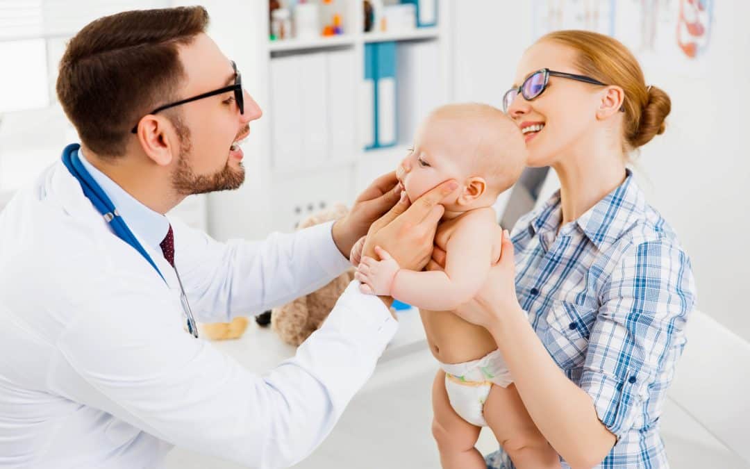 Baby at her first dental appointment in Brooklyn NY